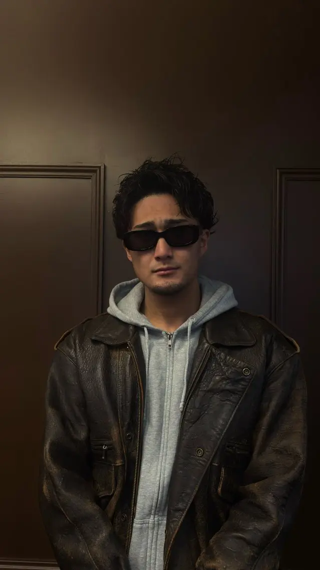 メンズ メンズパーマ スパイキーショート 窪田 力也のヘアスタイル
