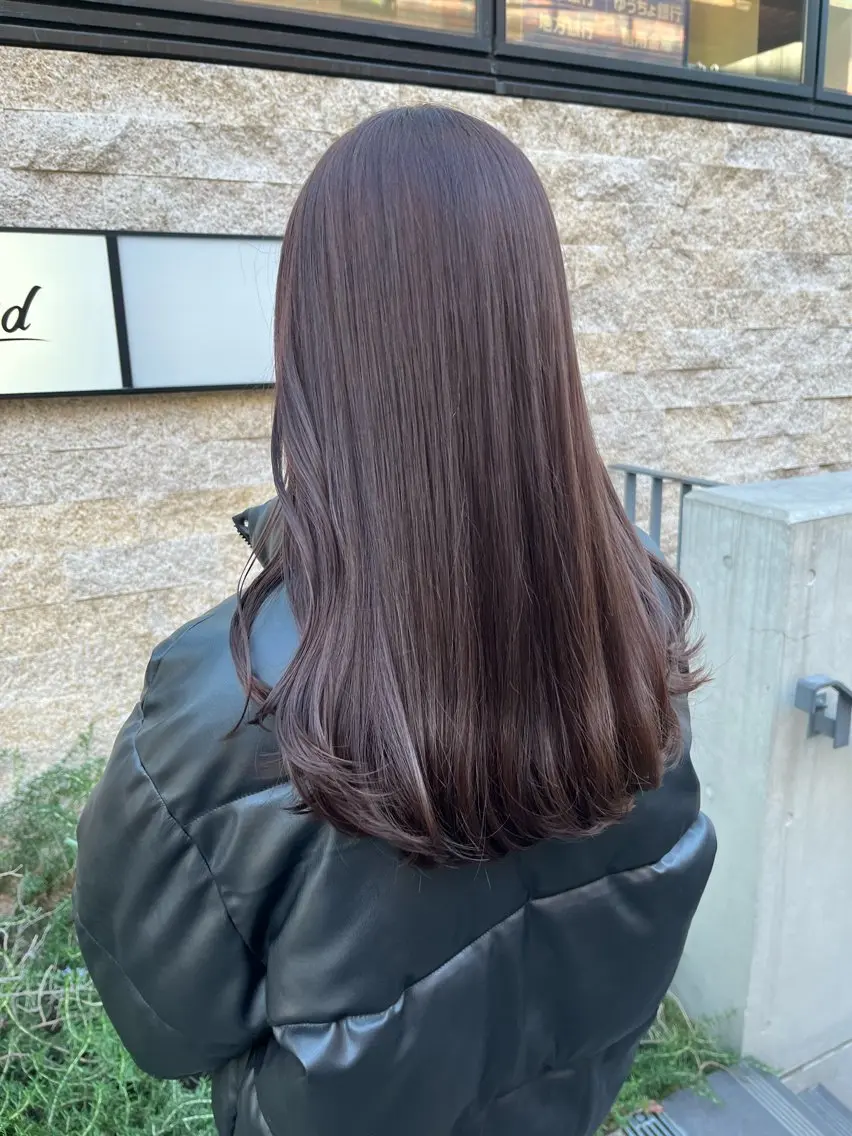 ロング カラー ブラウンカラー ピンクカラー ピンクブラウン トリートメント カット ヘアカラー トリートメント ✨透明感カラー✨ 🦖佐々木未来🦕のヘアスタイル