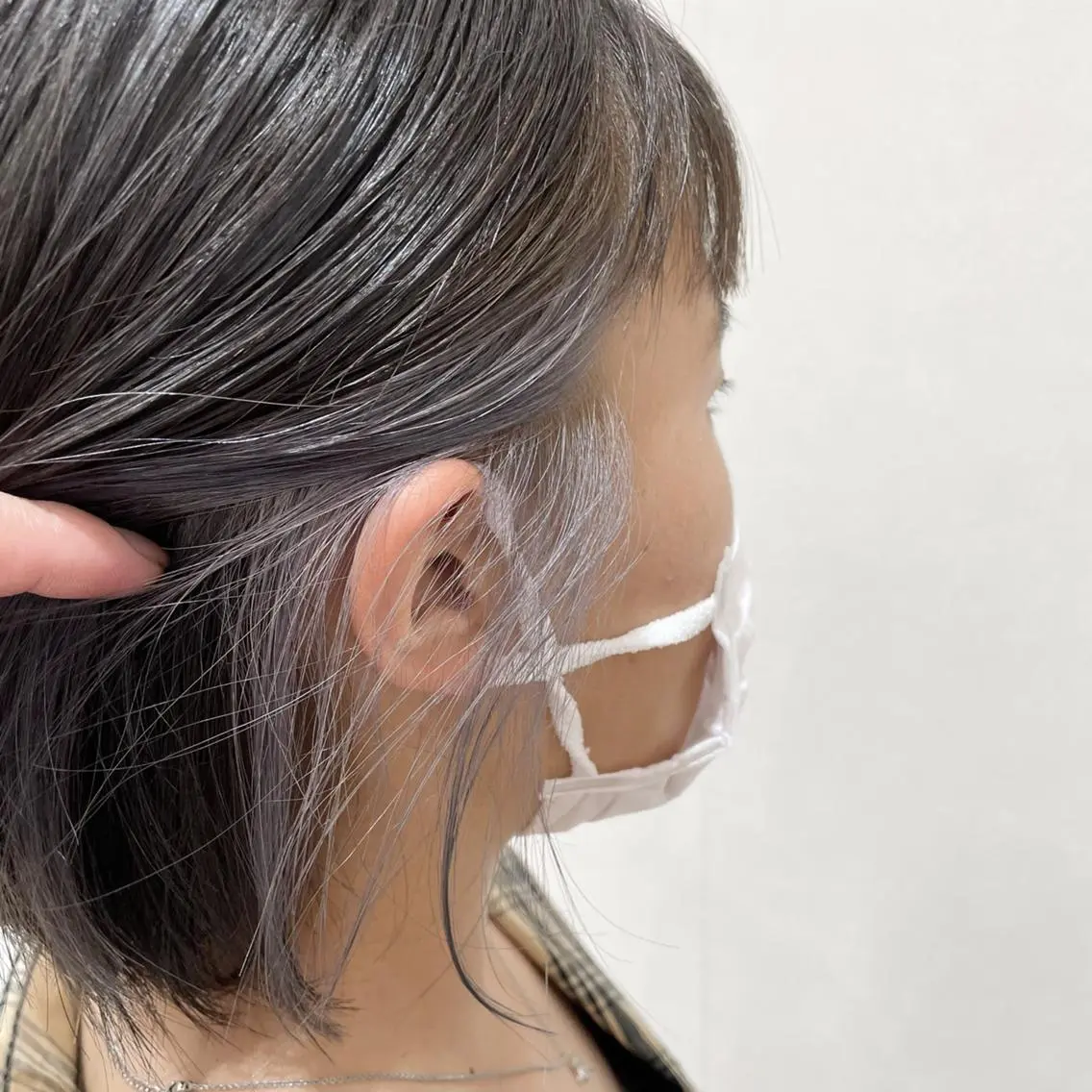 ショート カラー ブルーカラー デザインカラー インナーカラー ピンクカラー シルバー カット ヘアカラー 伊勢崎/nap hair 栗原大輔のヘアスタイル