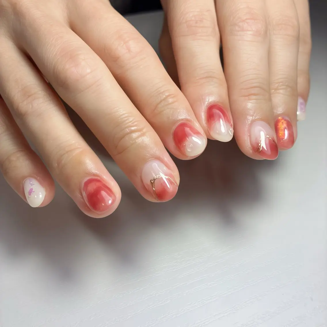 ネイル フットネイル ジェルネイル マグネットネイル ニュアンスネイル オフィスネイル ハンドネイル nail salon anoneのネイルデザイン