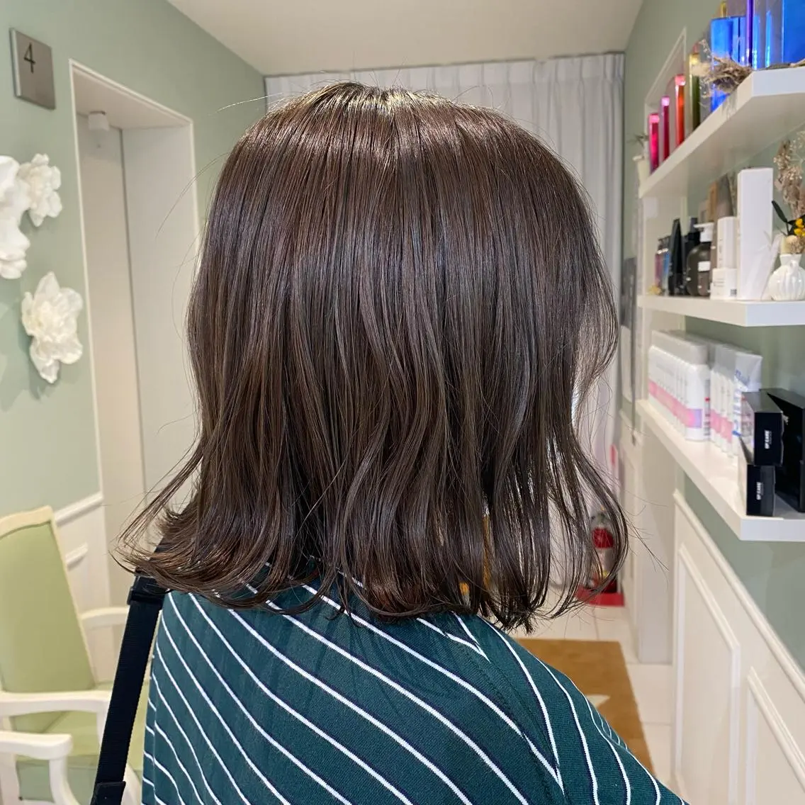 ミディアム ボブ 長井 麻帆のヘアスタイル