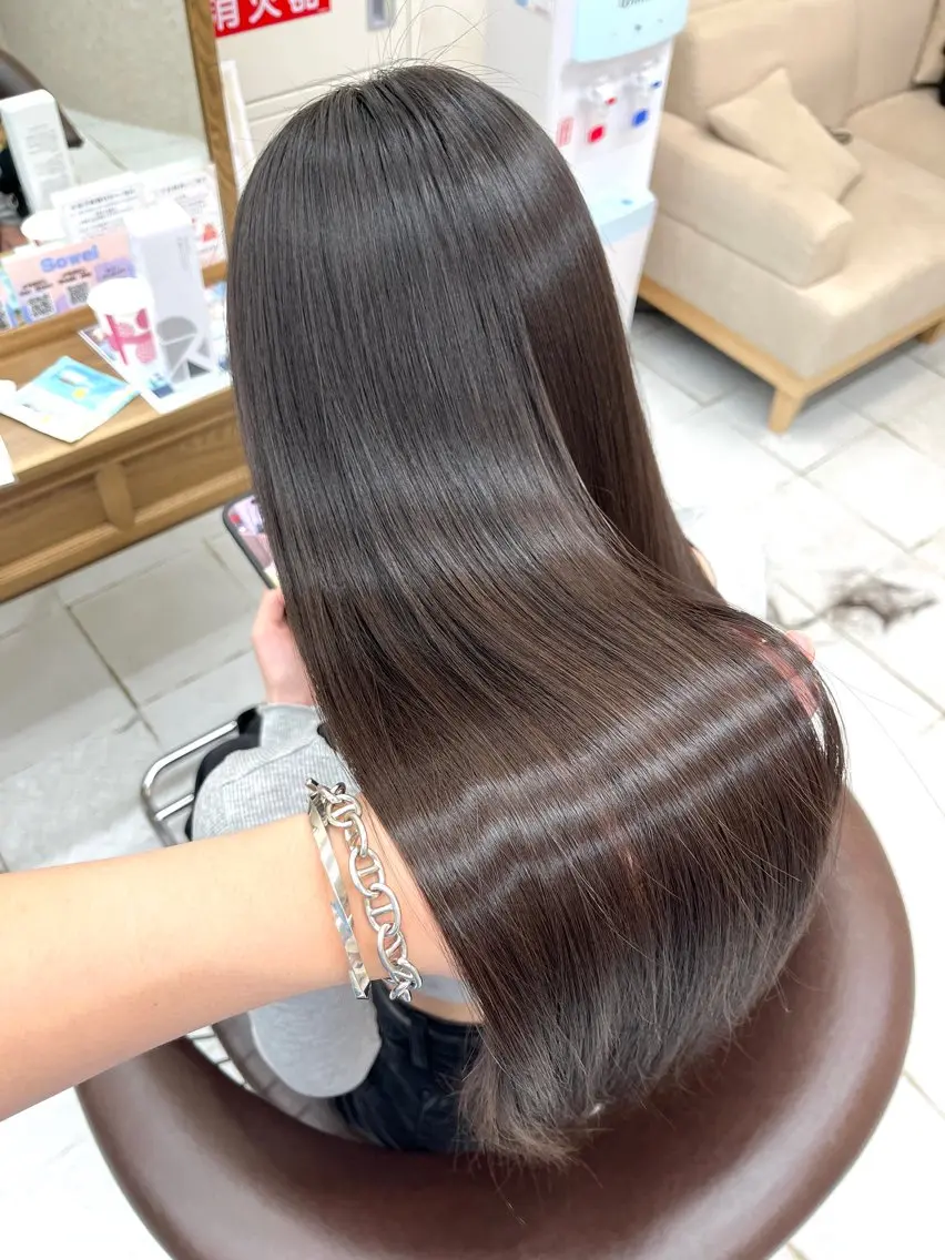 ロング 髪質改善 縮毛矯正 縮毛矯正専門💎/ 髪質改善ストレートのヘアスタイル
