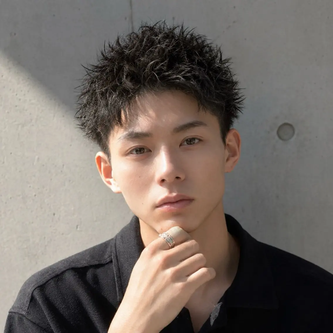 パーマ メンズ メンズパーマ カット パーマ メンズ特化カットパー マカラー坂田柊のヘアスタイル