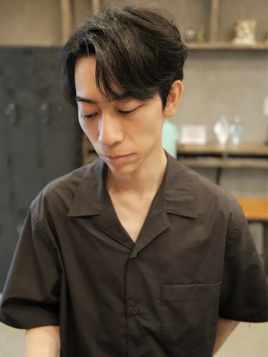 ショート パーマ メンズ カット パーマ ill副店長 立和田純也のヘアスタイル