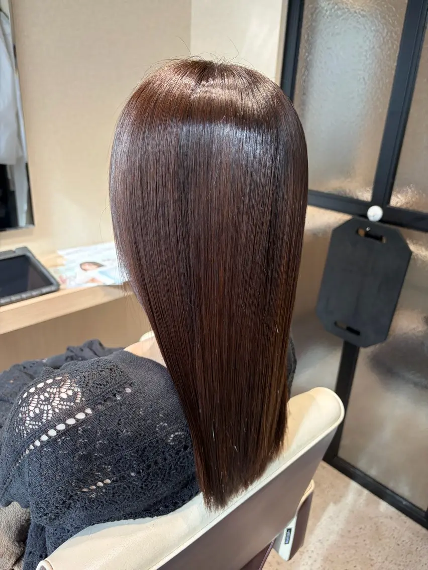 ロング カット トリートメント 髪質改善/艶カラー✨ 50％オフ/斉藤広人のヘアスタイル