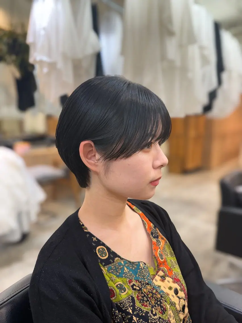 ショート 丸みショート ショートヘア カット 川口開世 メンズ・レイヤーのヘアスタイル