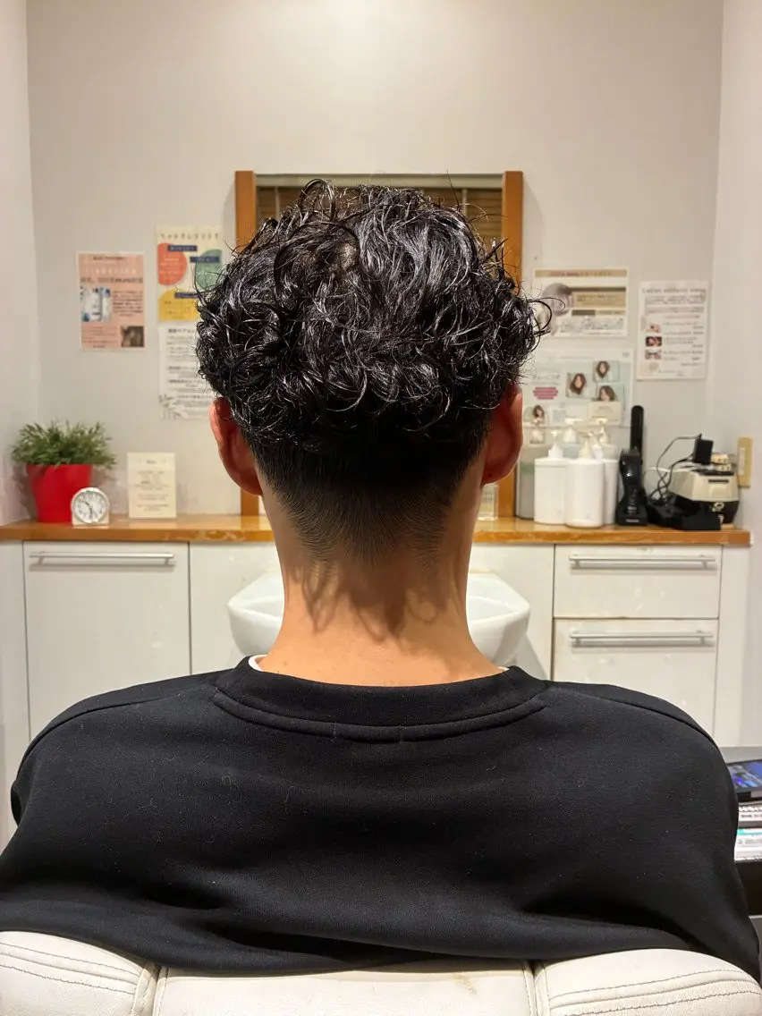 パーマ メンズ カット パーマ 友永 風歌のヘアスタイル