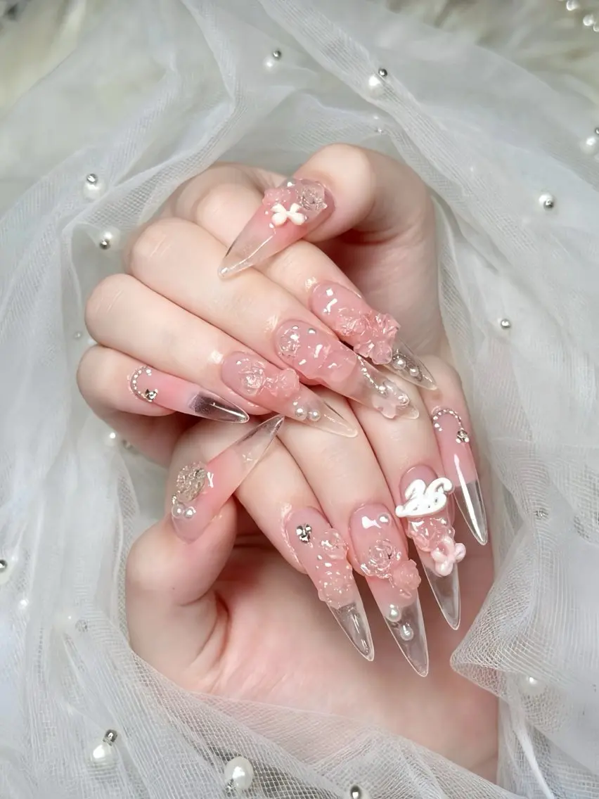 ネイル 長さ出し ジェルネイル 韓国ネイル ロングネイル シンプルネイル ハンドネイル ハンドケア NEM nailstudioのネイルデザイン