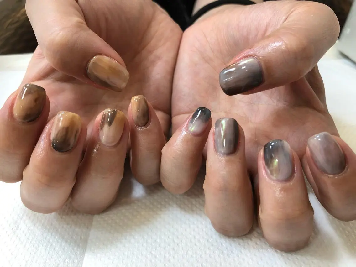 ネイル ハンドネイル umber 三茶1分のネイルデザイン