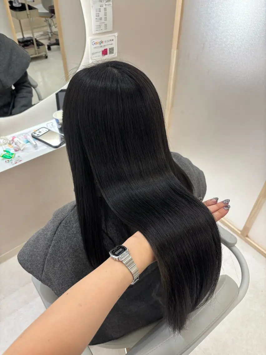 ロング ヘアカラー トリートメント Zina稲毛海岸🎀 京香(きょうか)のヘアスタイル