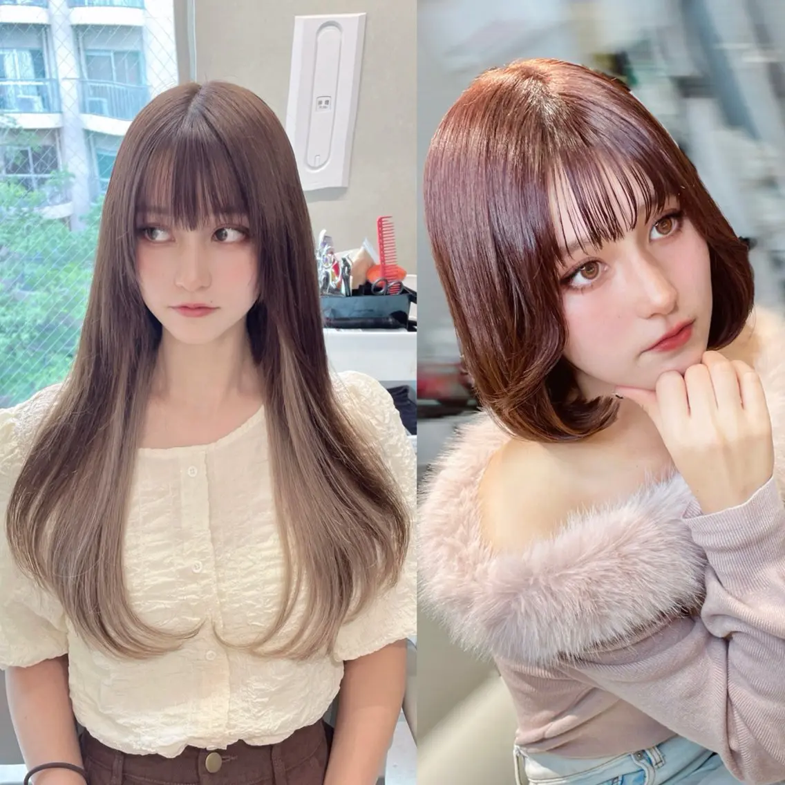 【絹髪に憧れてる方へ】hairtalkエクステ10本+GLTカラー+馴染ませカット+シルキーヴェールトリートメントの写真