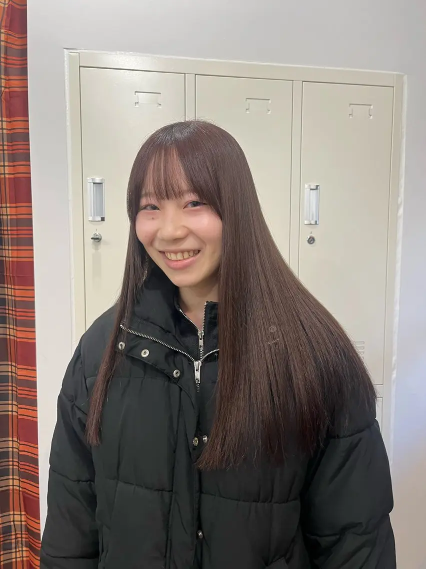 セミロング カラー Sanaダブルカラー ✨️パルコ徒歩1分のヘアスタイル
