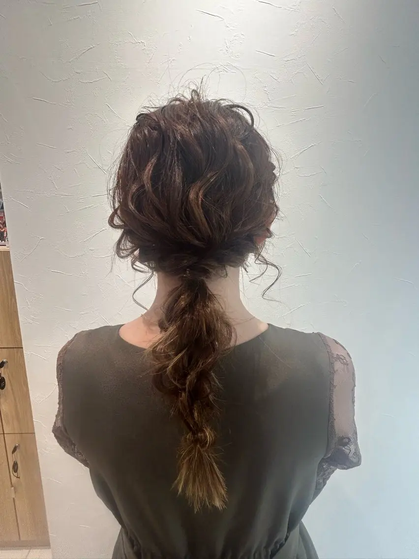 ヘアアレンジ 結婚式・ブライダル カット ヘアセット 🖤韓国風顔周り / TAMAMI🖤のヘアスタイル