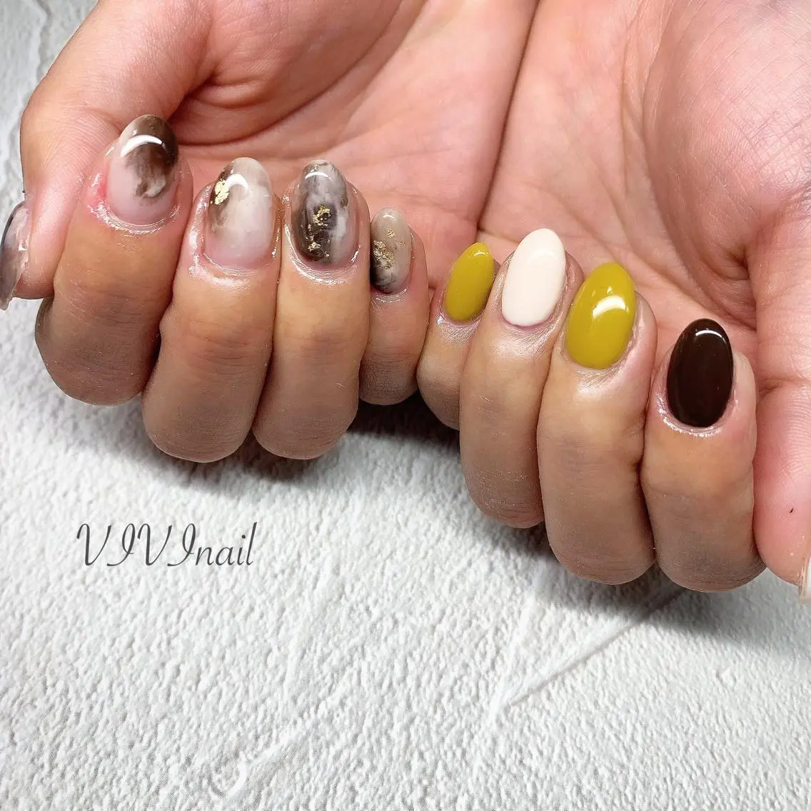 ネイル ニュアンスネイル ハンドネイル vivi nailのネイルデザイン
