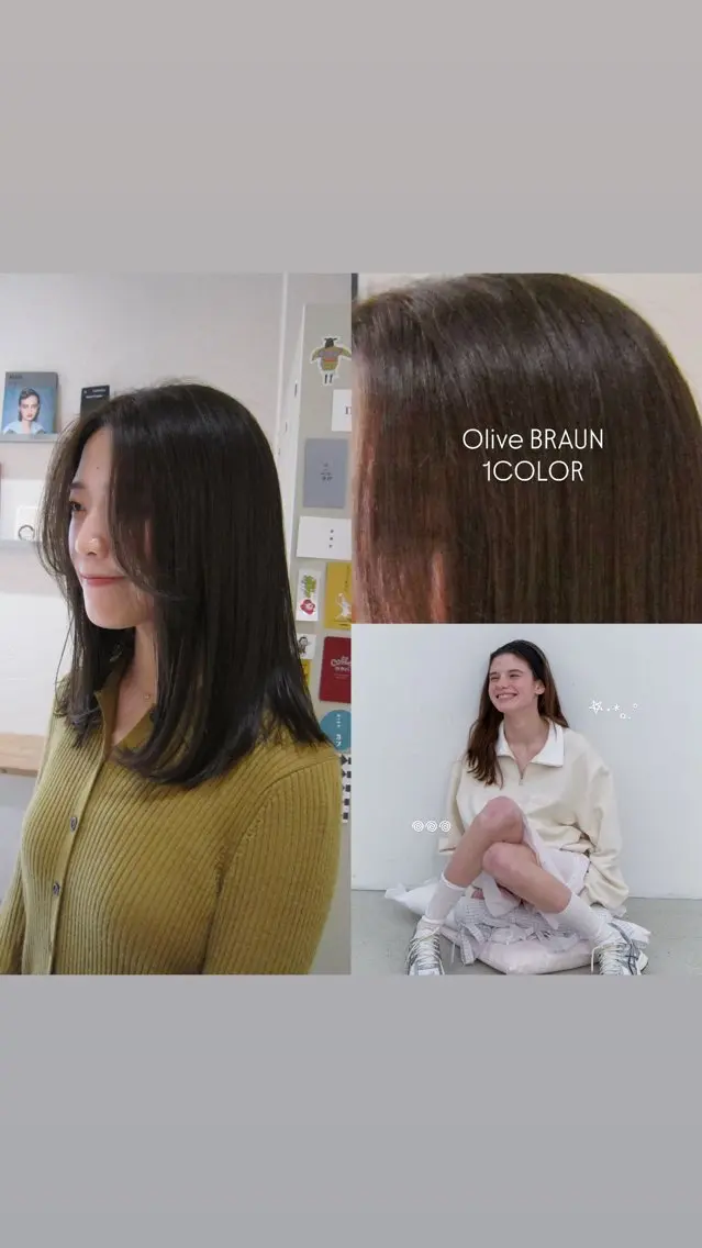 ナチュラル可愛いオリーブカラー🫒✨️の写真
