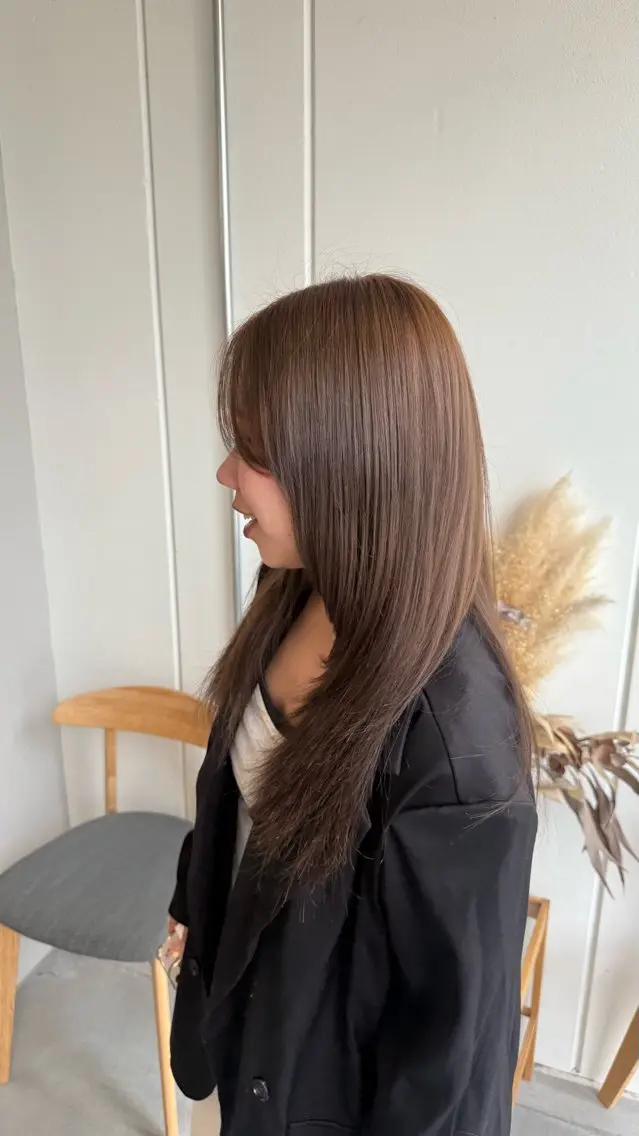 ロング カラー ブラウンカラー ヘアカラー キヨスミ ナツキのヘアスタイル