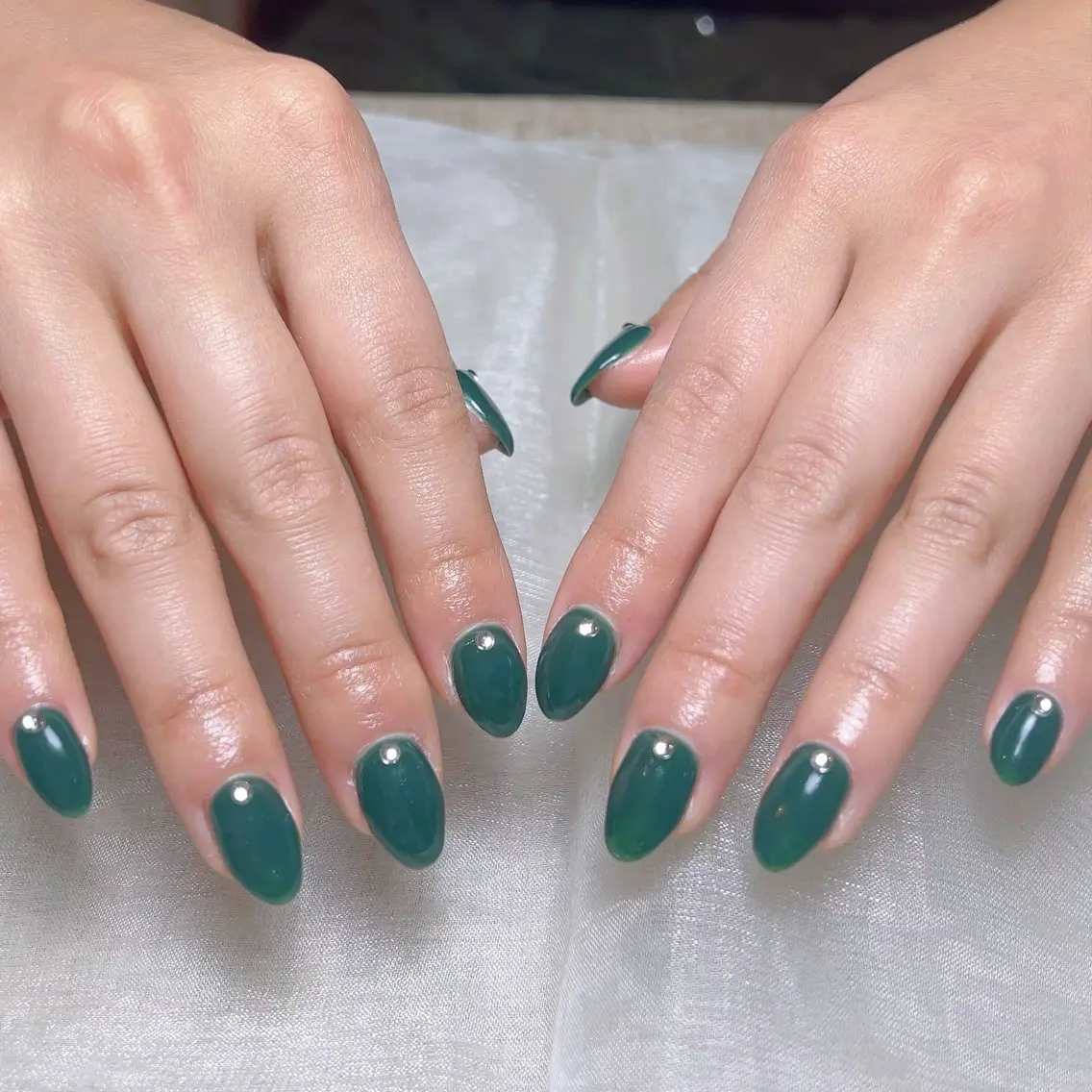 メンズ ネイル メンズ韓国風 アートネイル オーロラネイル ガーリー キラキラネイル ハンドネイル Nail salon 木にいるのネイルデザイン