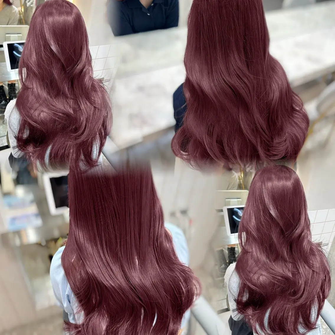 セミロング カラー ブリーチ ブリーチなしカラー カット ヘアカラー 縮毛矯正 トリートメント 新宿/韓国風レイヤー 髪質改善/渋谷直樹のヘアスタイル