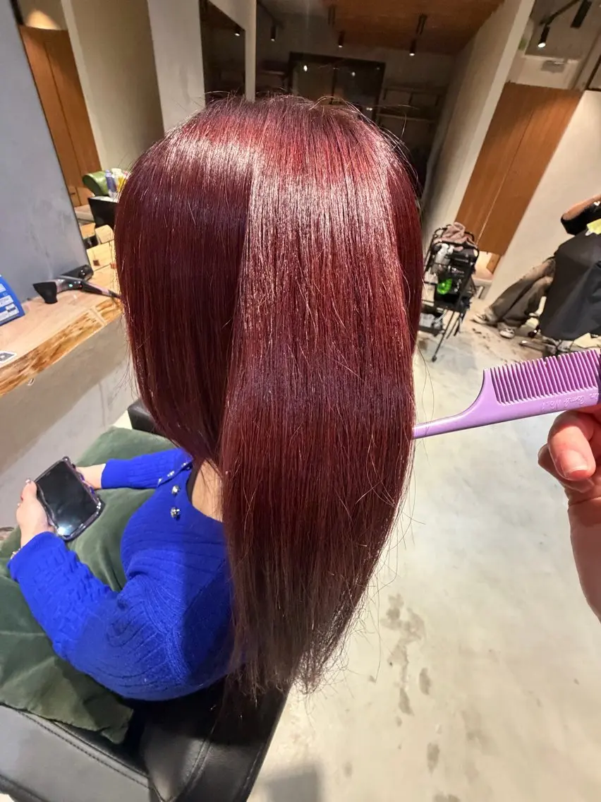 ロング カラー ブリーチ ブリーチなしカラー サエ💎川崎 カラーモデル募集中のヘアスタイル