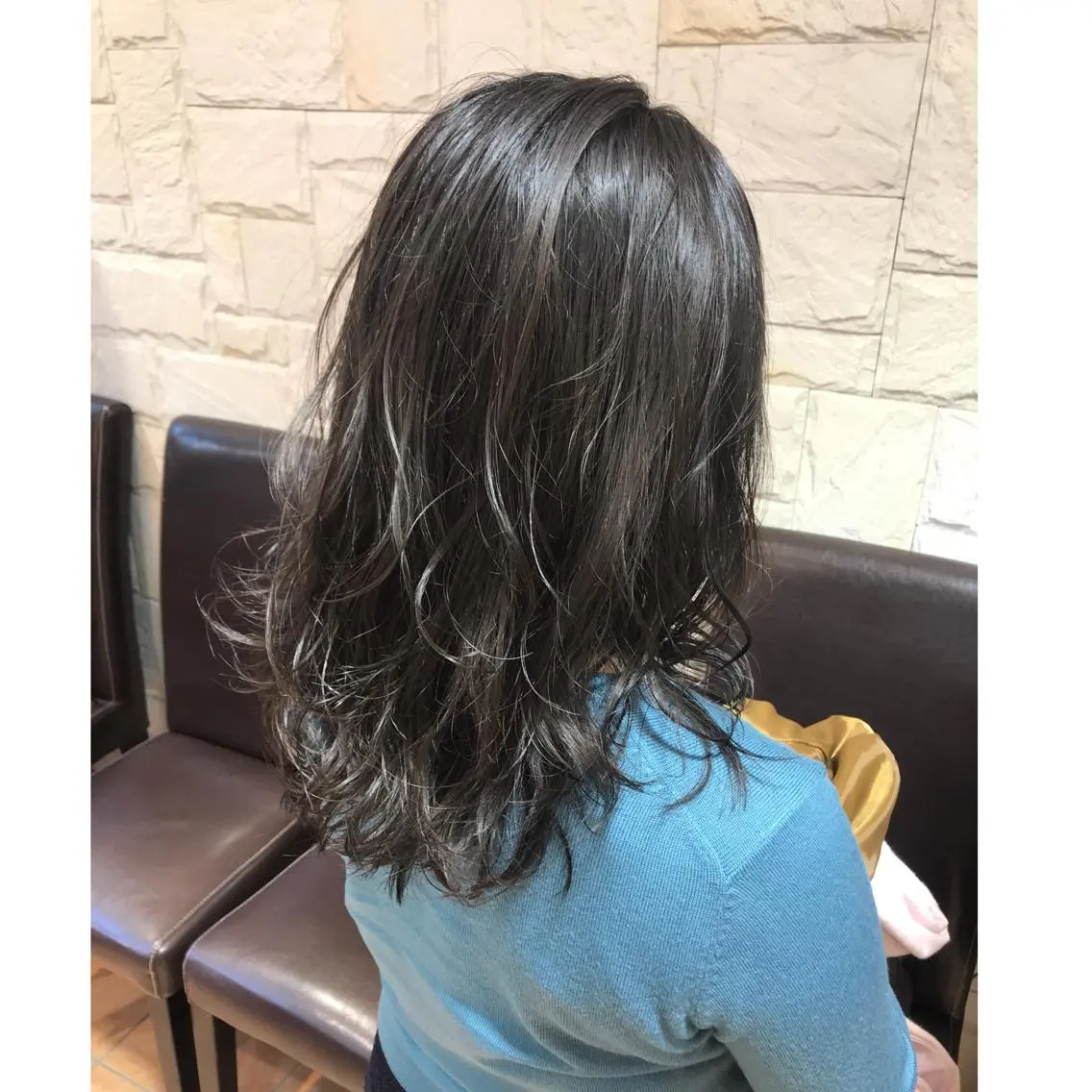 ミディアム カラー 髪質改善 艶髪🔵フセナオヤのヘアスタイル