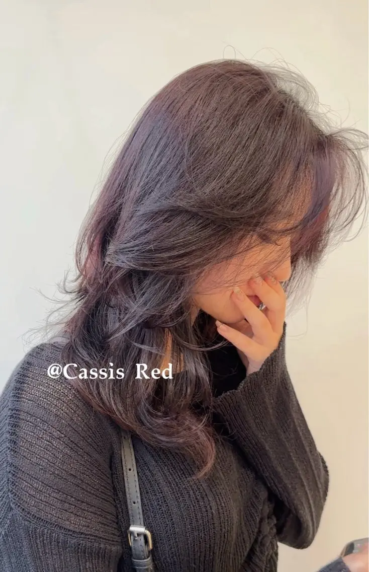 セミロング カラー ヘアカラー トリートメント 【SARA】 ヒナ𓍯のヘアスタイル