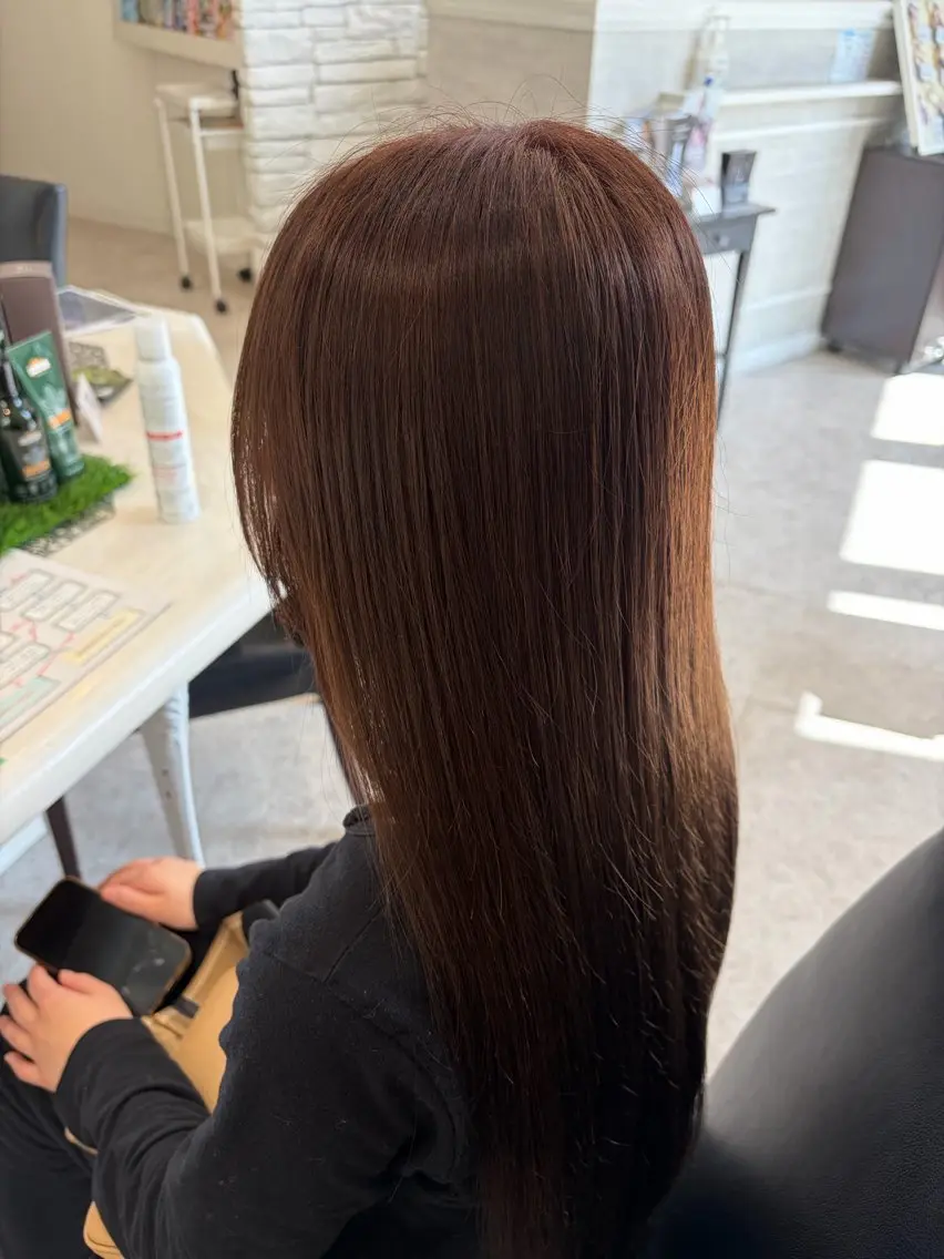 ロング カラー ヘアカラー 志村 梨帆のヘアスタイル
