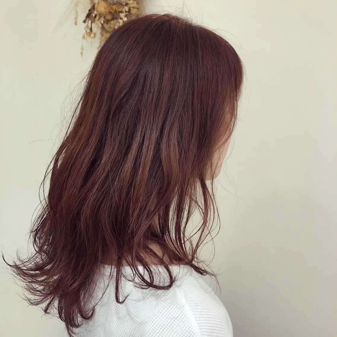 ロング カラー アッシュ オレンジ バイオレットカラー 【髪質改善】 梅田　聡のヘアスタイル