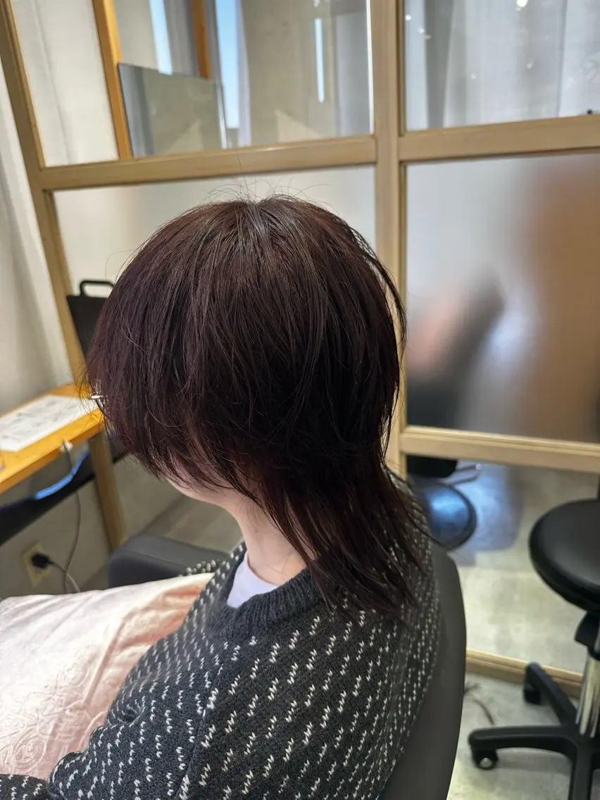 ミディアム カラー カット ヘアカラー トリートメント カリスマになる美容師 💥TOUI💥上野のヘアスタイル
