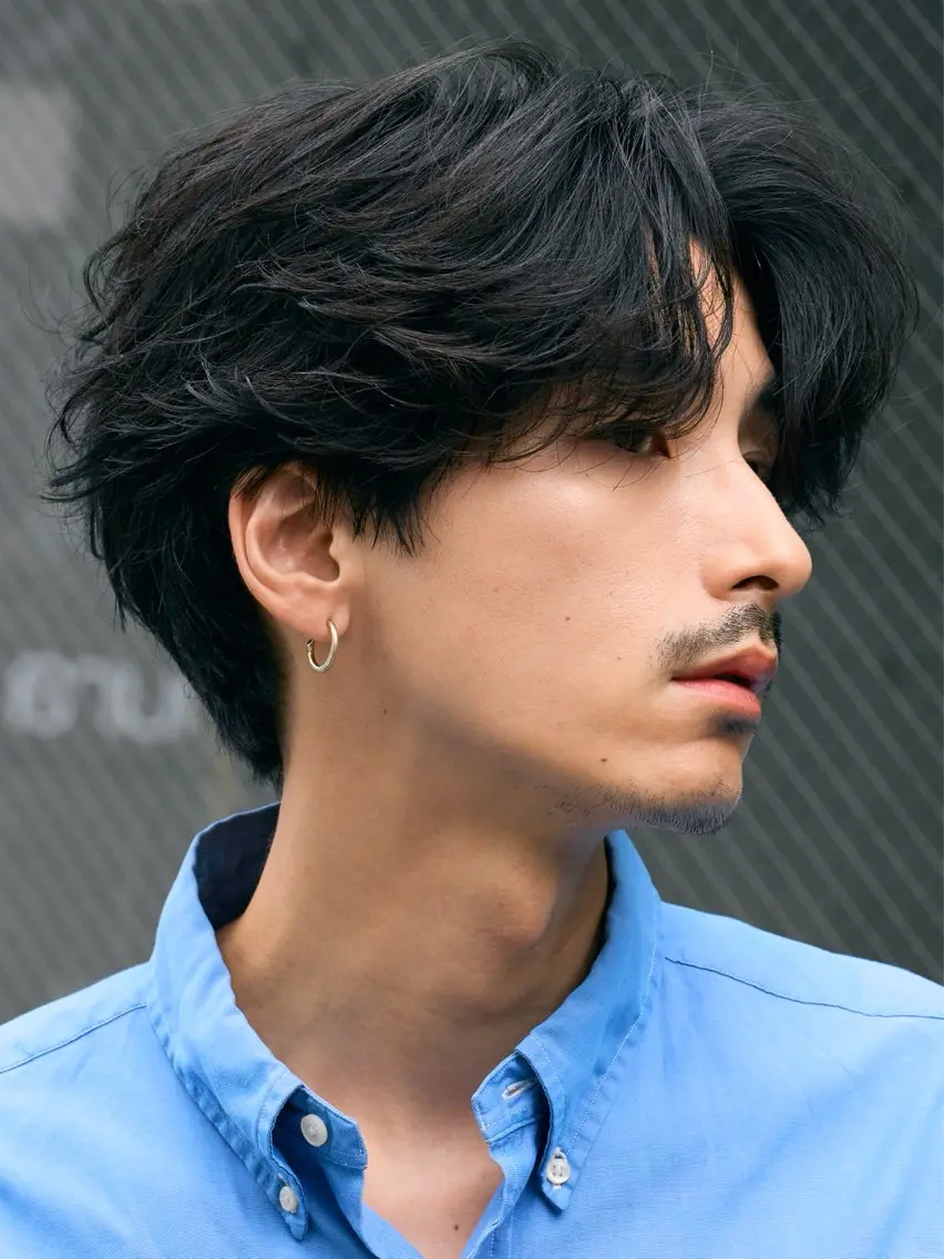 パーマ メンズ カット パーマ 髙村 心のヘアスタイル