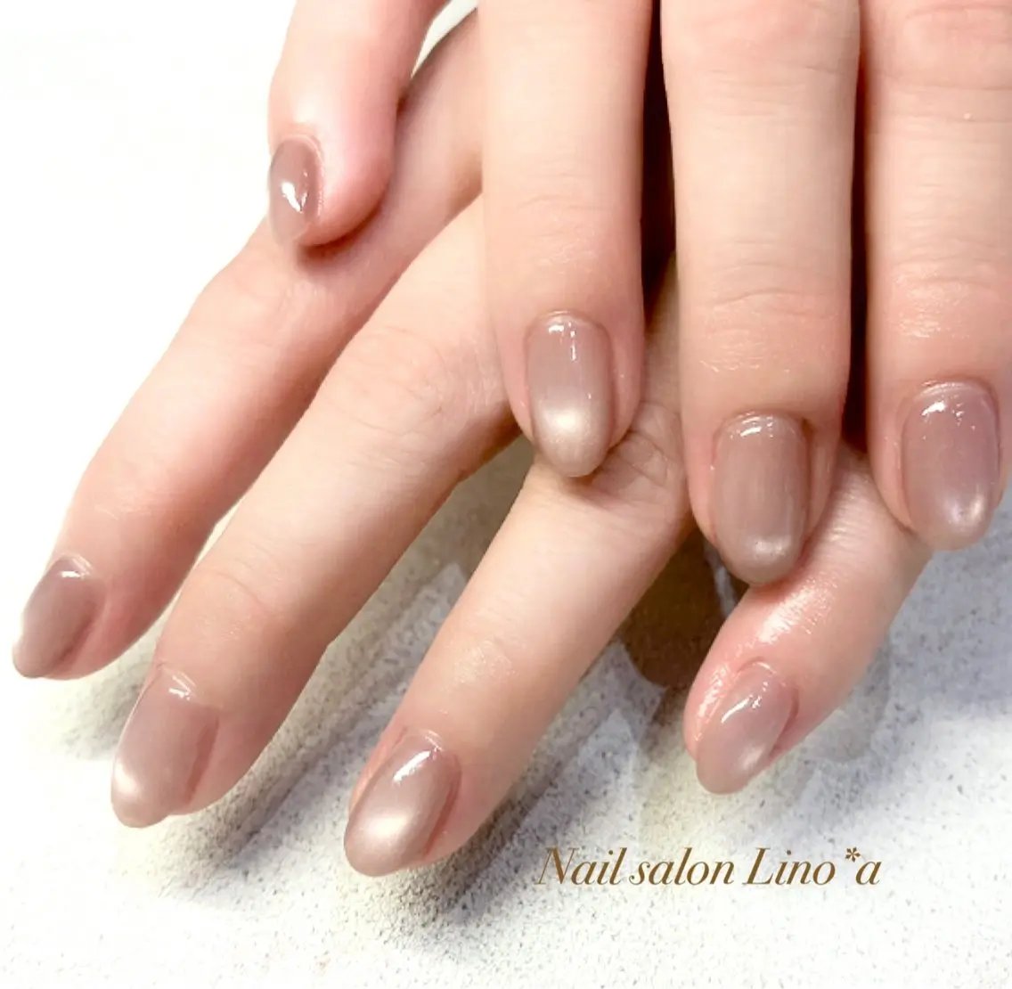 ネイル マグネットネイル マグネットワンカラー ワンカラーネイル シンプルネイル ハンドネイル Nail salon Lino*aのネイルデザイン