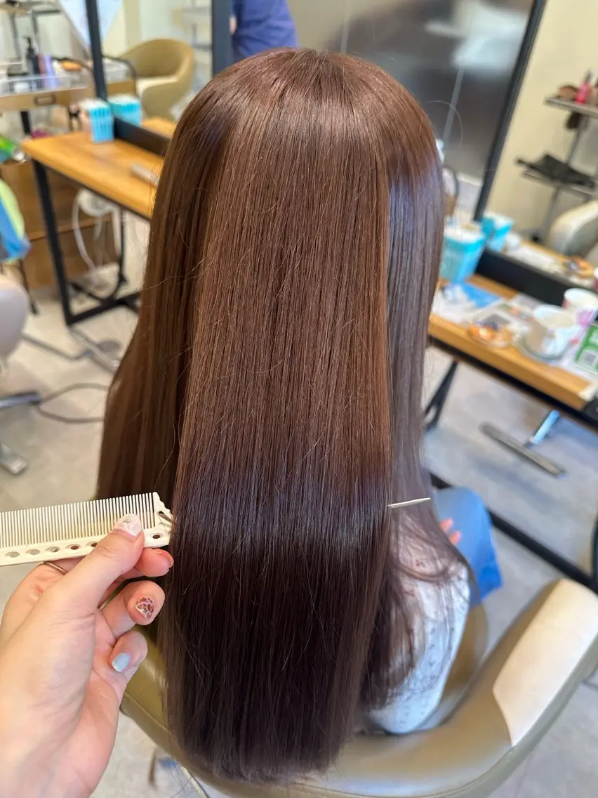 ロング カット ヘアカラー トリートメント 透明感カラー レイヤー/AIKAのヘアスタイル