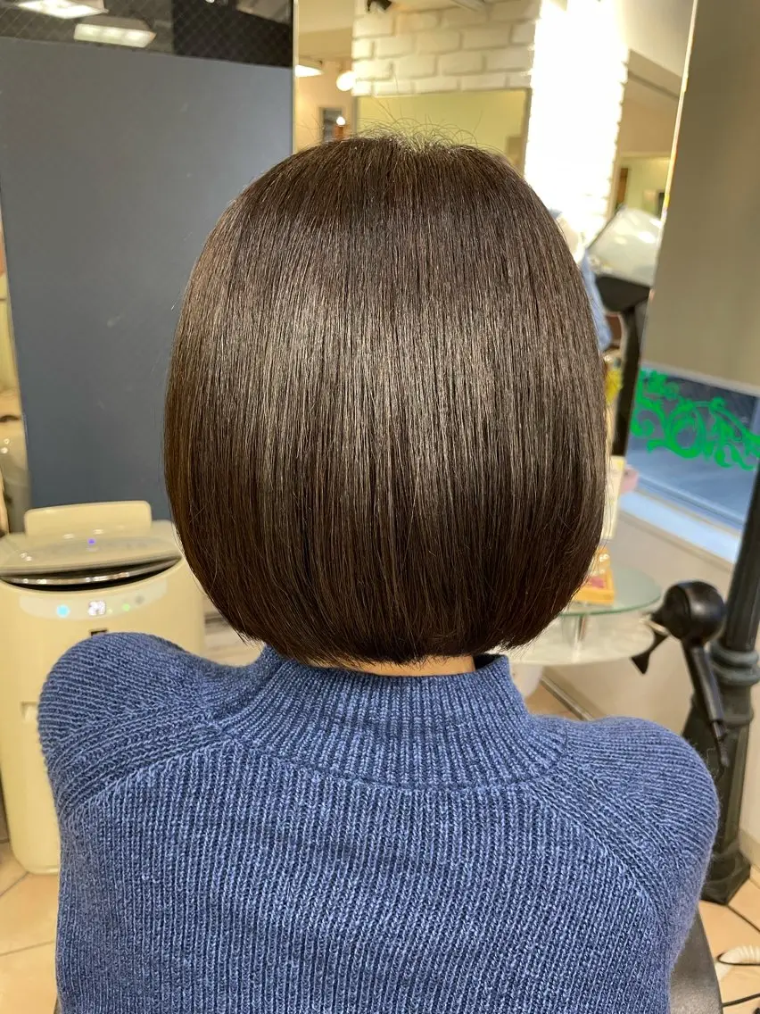 ショート ボブ 髪質改善 カット トリートメント 宗村 嘉哉のヘアスタイル