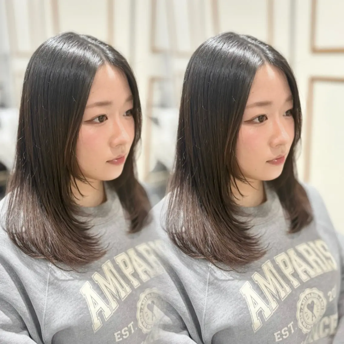 ミディアム レイヤーカット Kurumi 🩰カットモデル募集のヘアスタイル