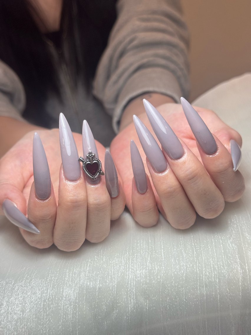 ネイル アートネイル オーロラネイル フラッシュネイル フレンチネイル ジェルネイル Luci Nail Shinokuboのネイルデザイン