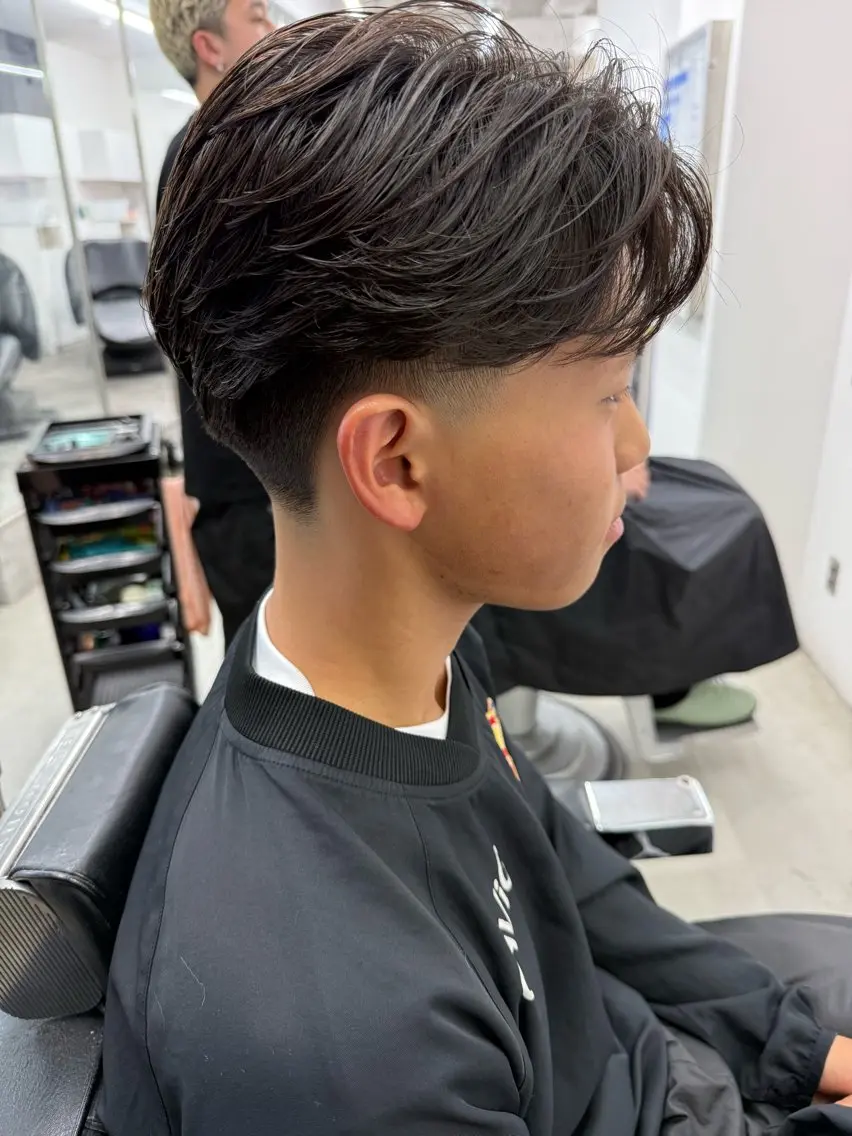 ショート パーマ メンズ カット パーマ トリートメント ヘアセット 亀井隆汰/メンズ専門 パーマ特化美容師のヘアスタイル