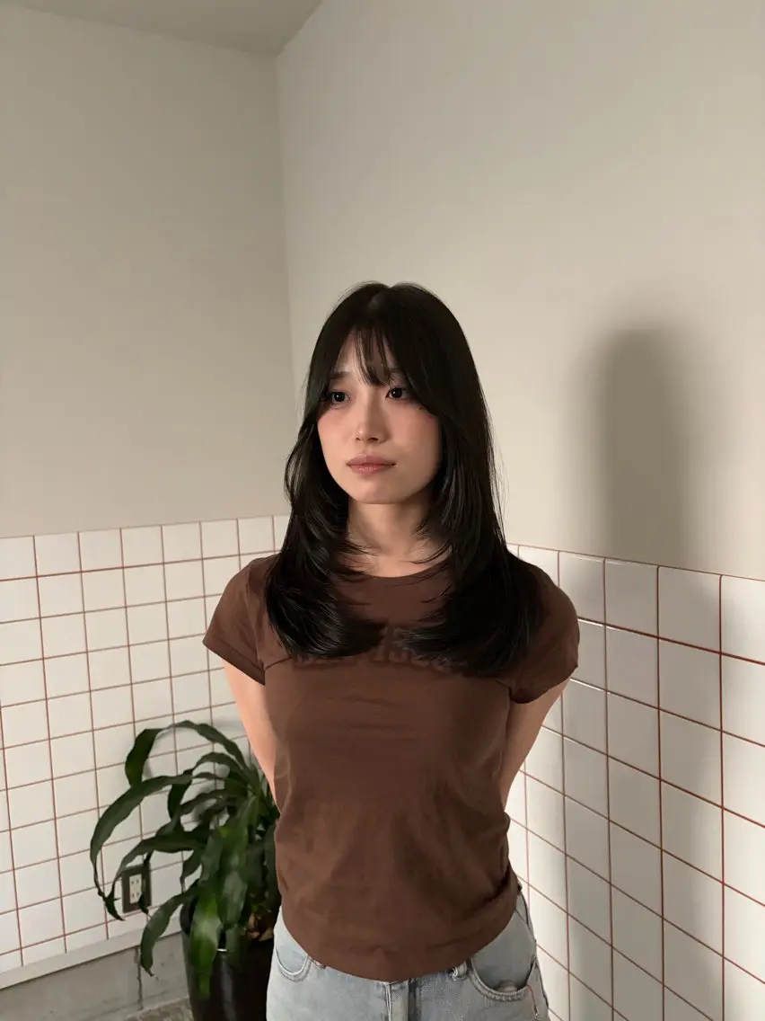 ロング レイヤーカット カット トリートメント 宮本 祥生のヘアスタイル