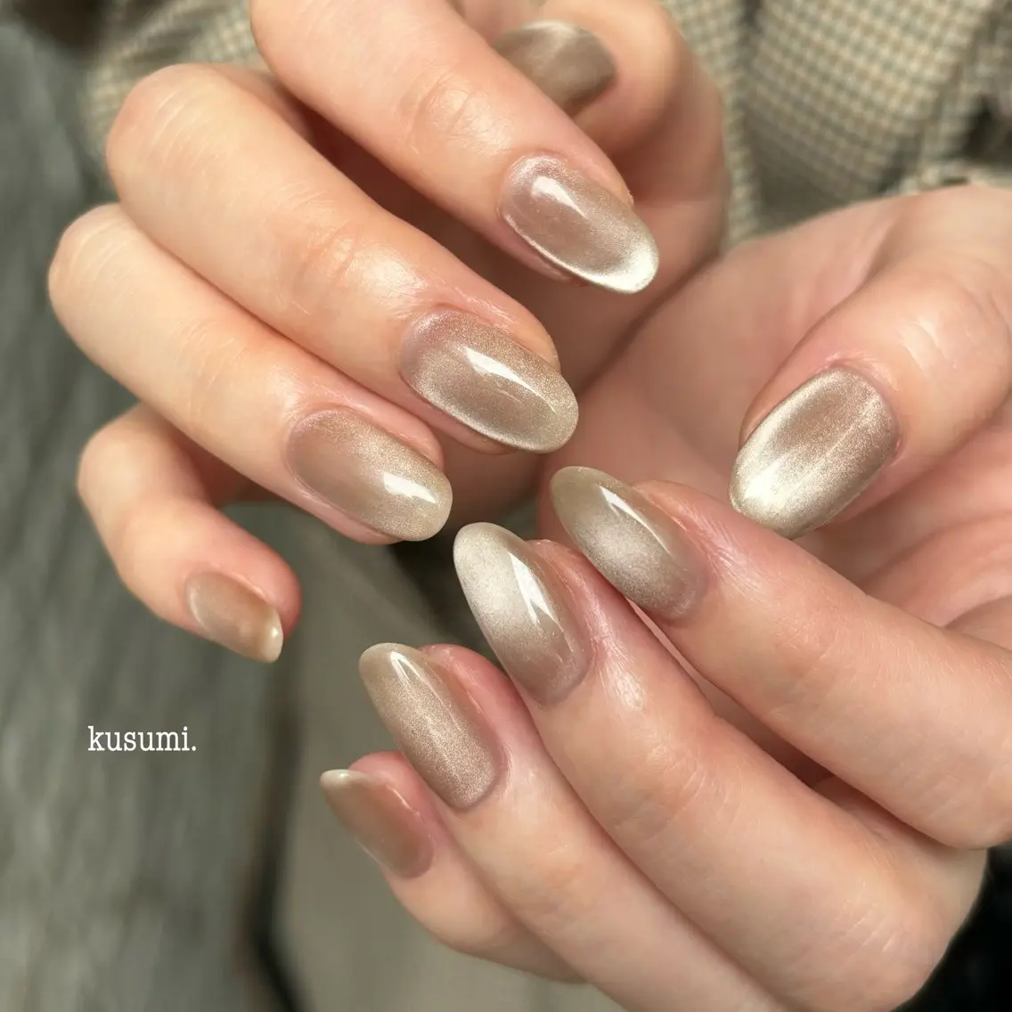 ネイル マグネットネイル メンズネイル ニュアンスネイル ハンドネイル kusumi. tatsuyaのネイルデザイン