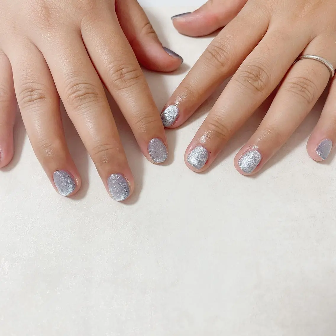 ネイル フットネイル ジェルネイル マグネットネイル メンズネイル ワンカラーネイル kiki nail たまプラーザのネイルデザイン