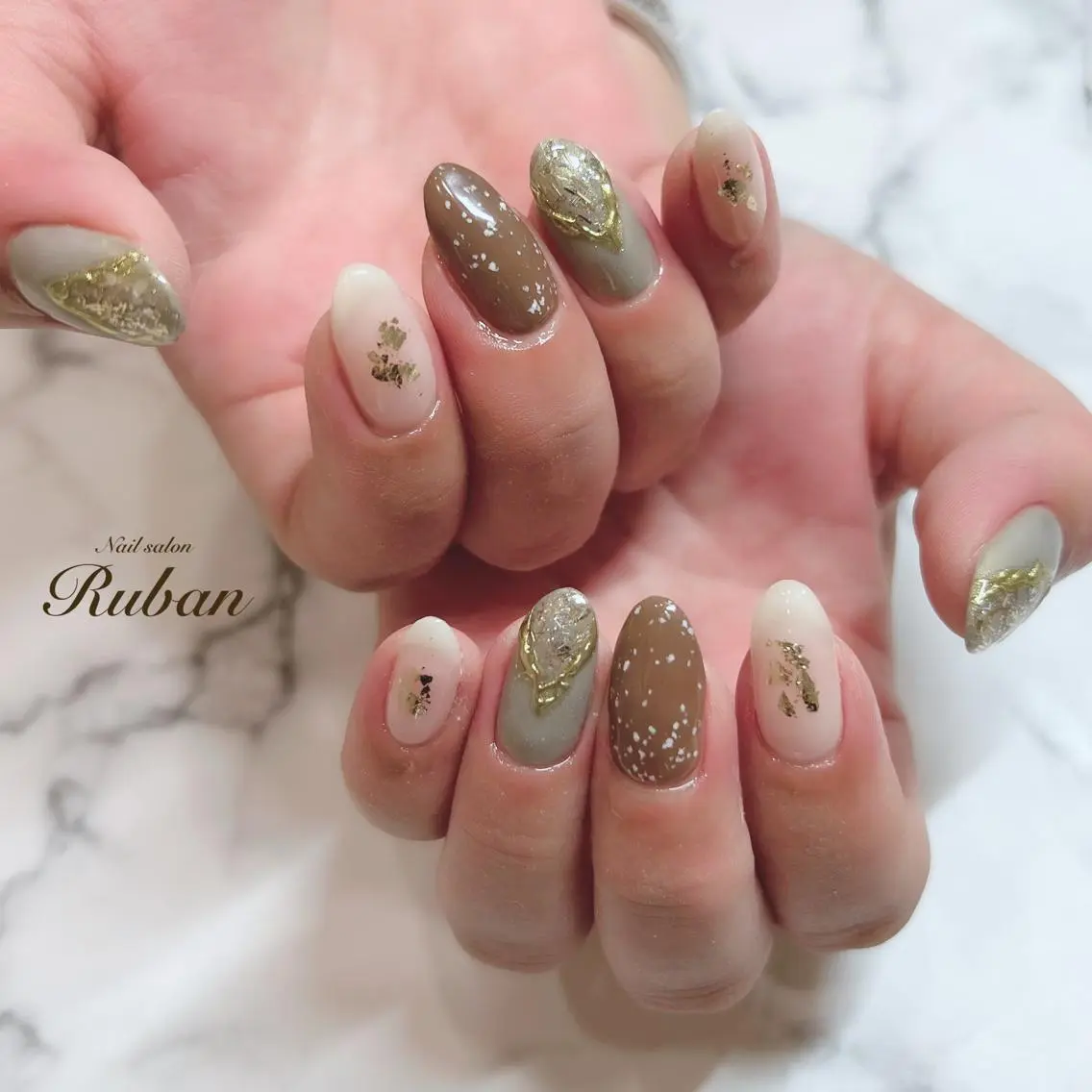 ネイル ニュアンスネイル Nail salon Rubanのネイルデザイン