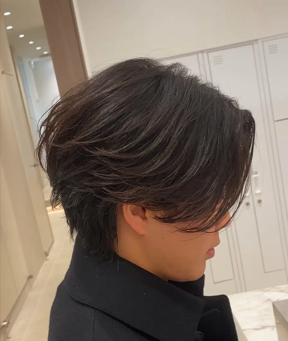 ショート カット パーマ メンズ新宿/縮毛/ ブリーチ/パーマのヘアスタイル