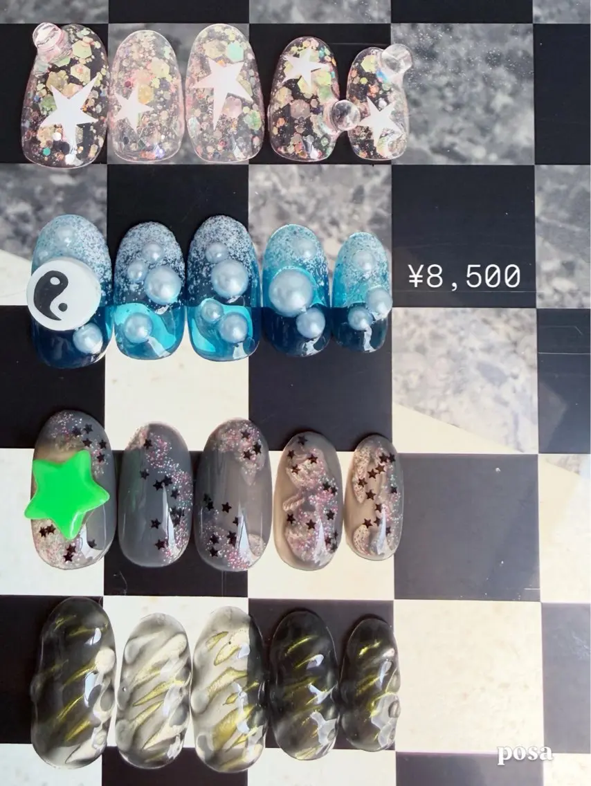 ネイル シンプルネイル ハンドネイル posa nail モエミのネイルデザイン