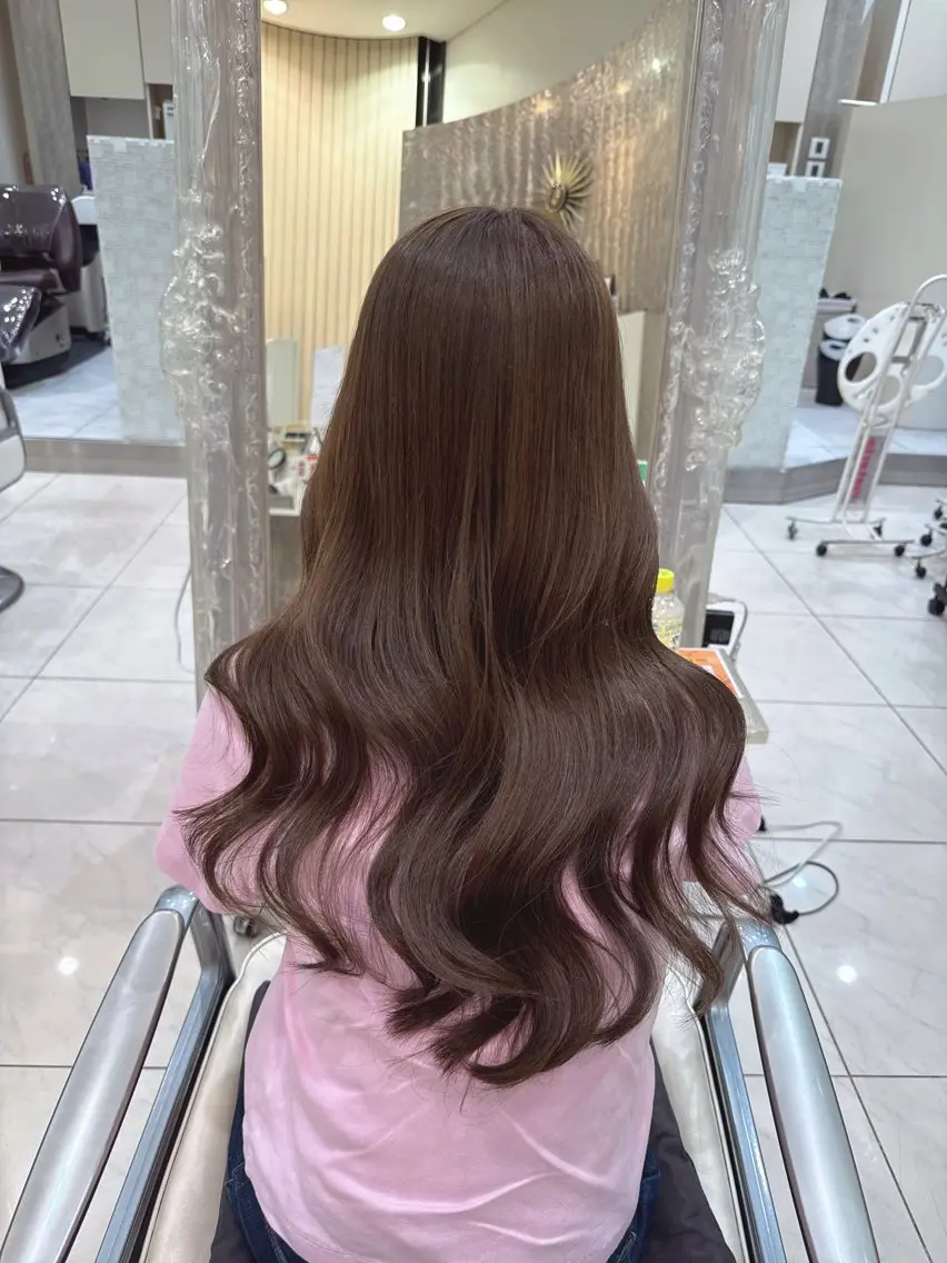 ロング カラー ベージュカラー ヘアカラー 宮原 桜🎀のヘアスタイル