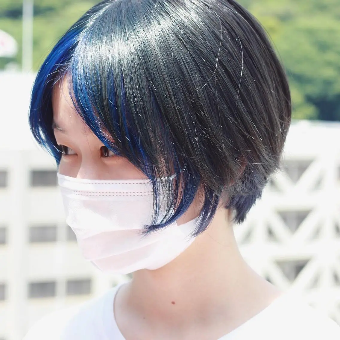 ショート カラー ブルーカラー インナーカラー ヘアカラー Viage （ビアージュ）のヘアスタイル