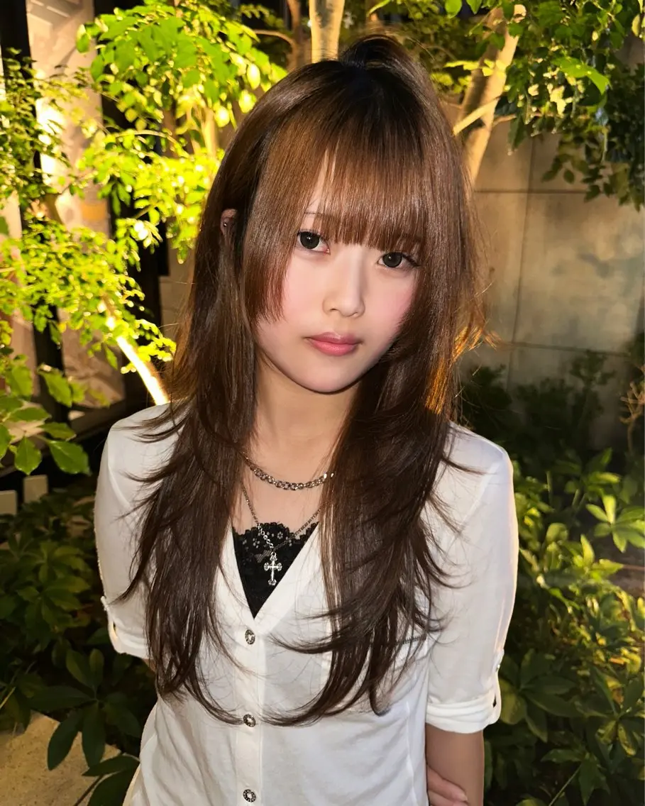ロング ヘアカラー トリートメント 🥀モテ髪レイヤー 職人🥀のヘアスタイル