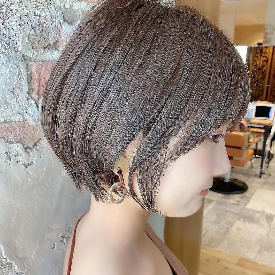 ショート ショートボブ ボブ ショートヘア 新宿　ショート・ボブ カットモデル募集のヘアスタイル