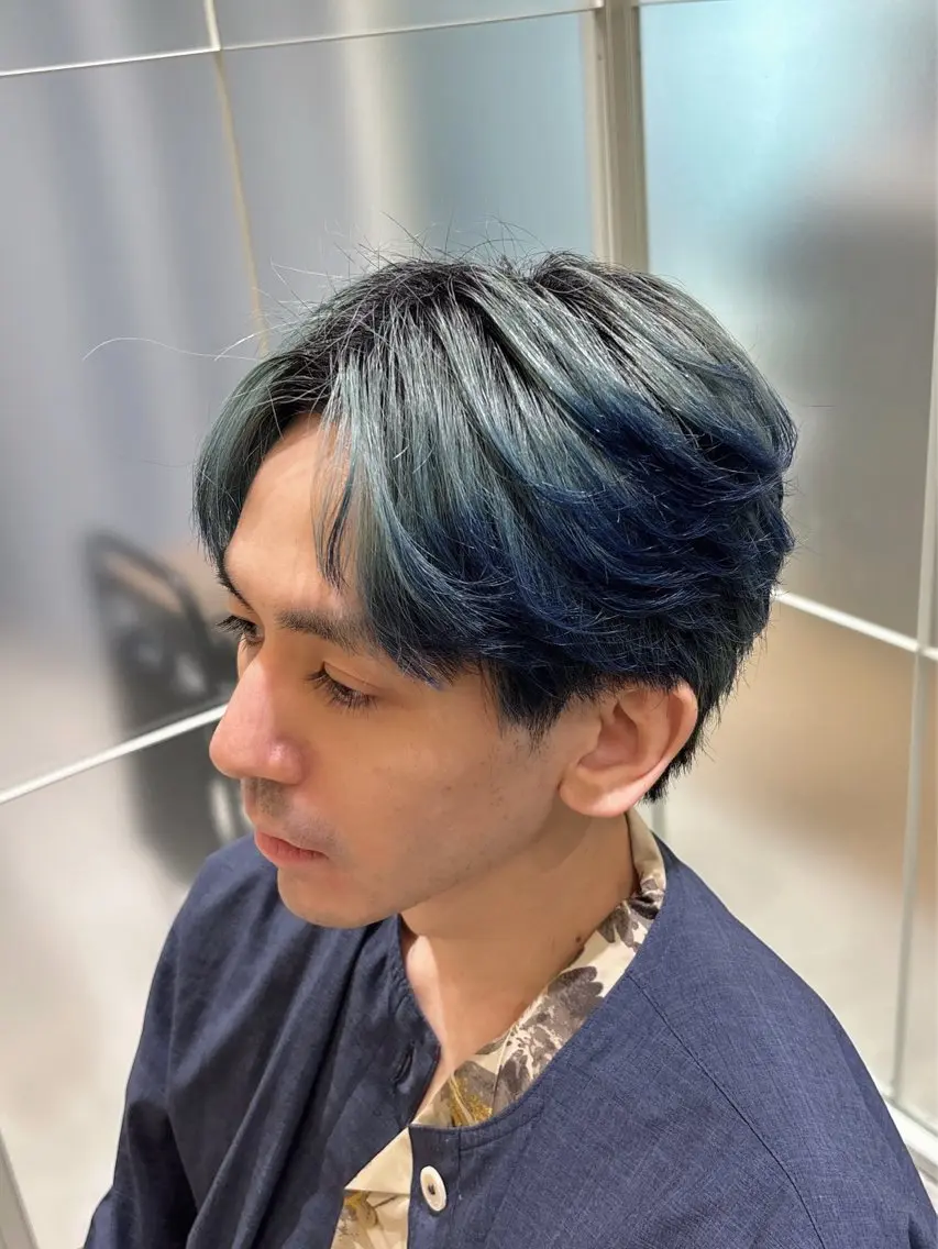 ショート カラー メンズ [渋谷美容師] 玲弥のヘアスタイル
