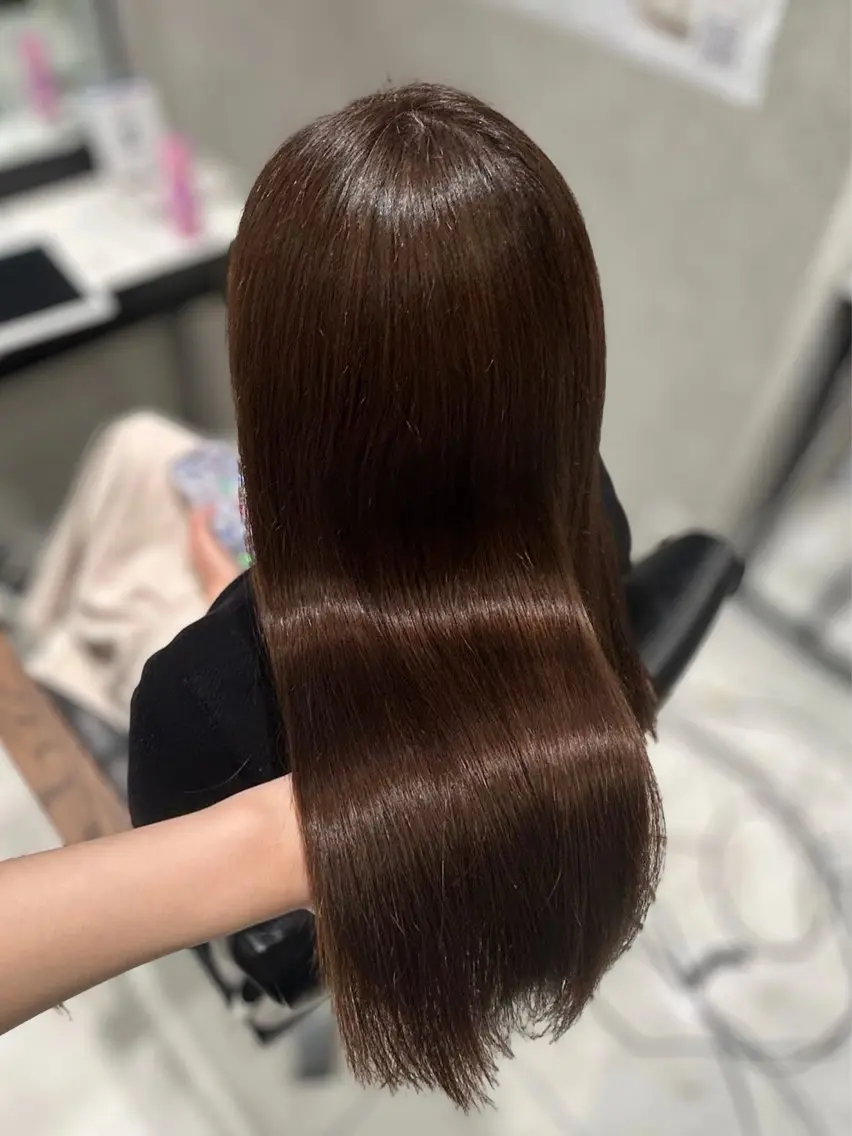 ロング カラー カット ヘアカラー トリートメント 透明感カラー×顔周り mizuki🫧のヘアスタイル