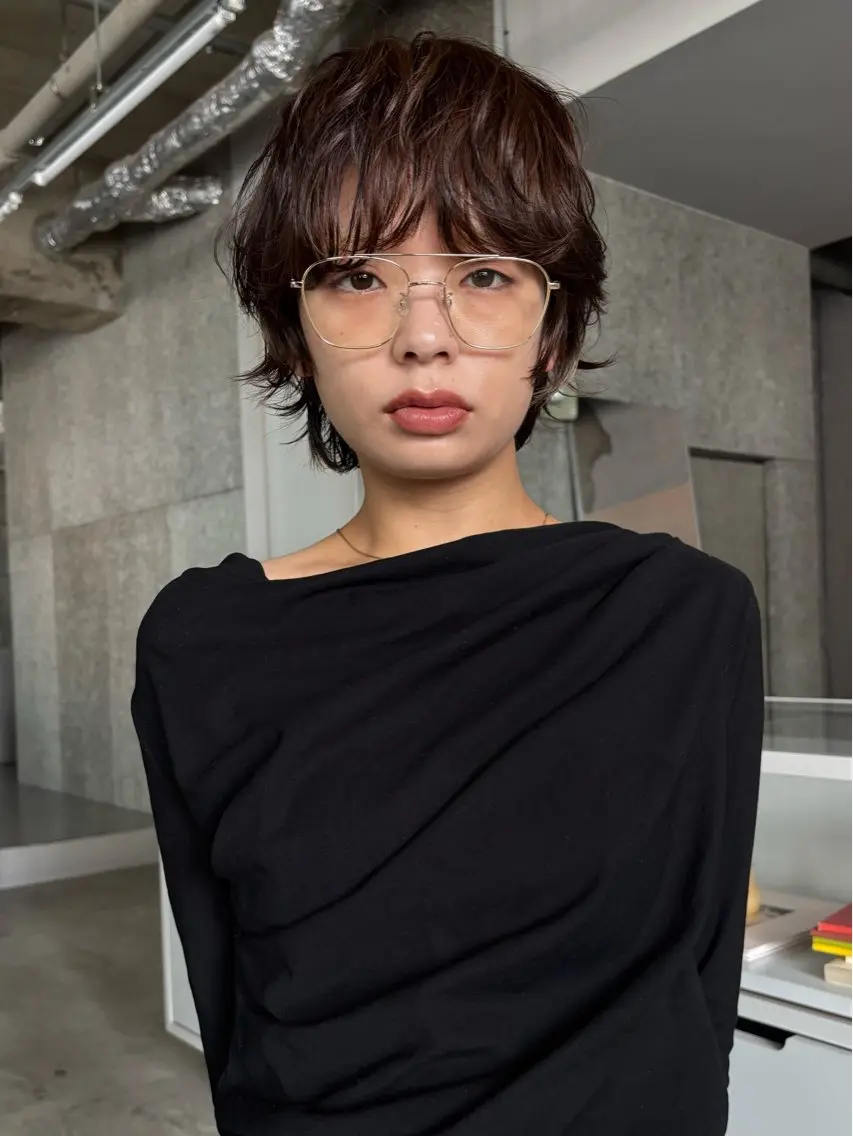 ショート カット パーマ トリートメント 松永 なつみのヘアスタイル