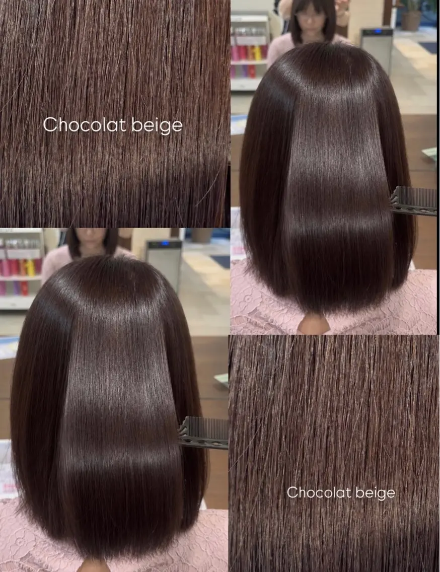 ミディアム ヘアカラー トリートメント ヘッドスパ ヘアセット 韓国風/ 髪質改善/莉々加のヘアスタイル