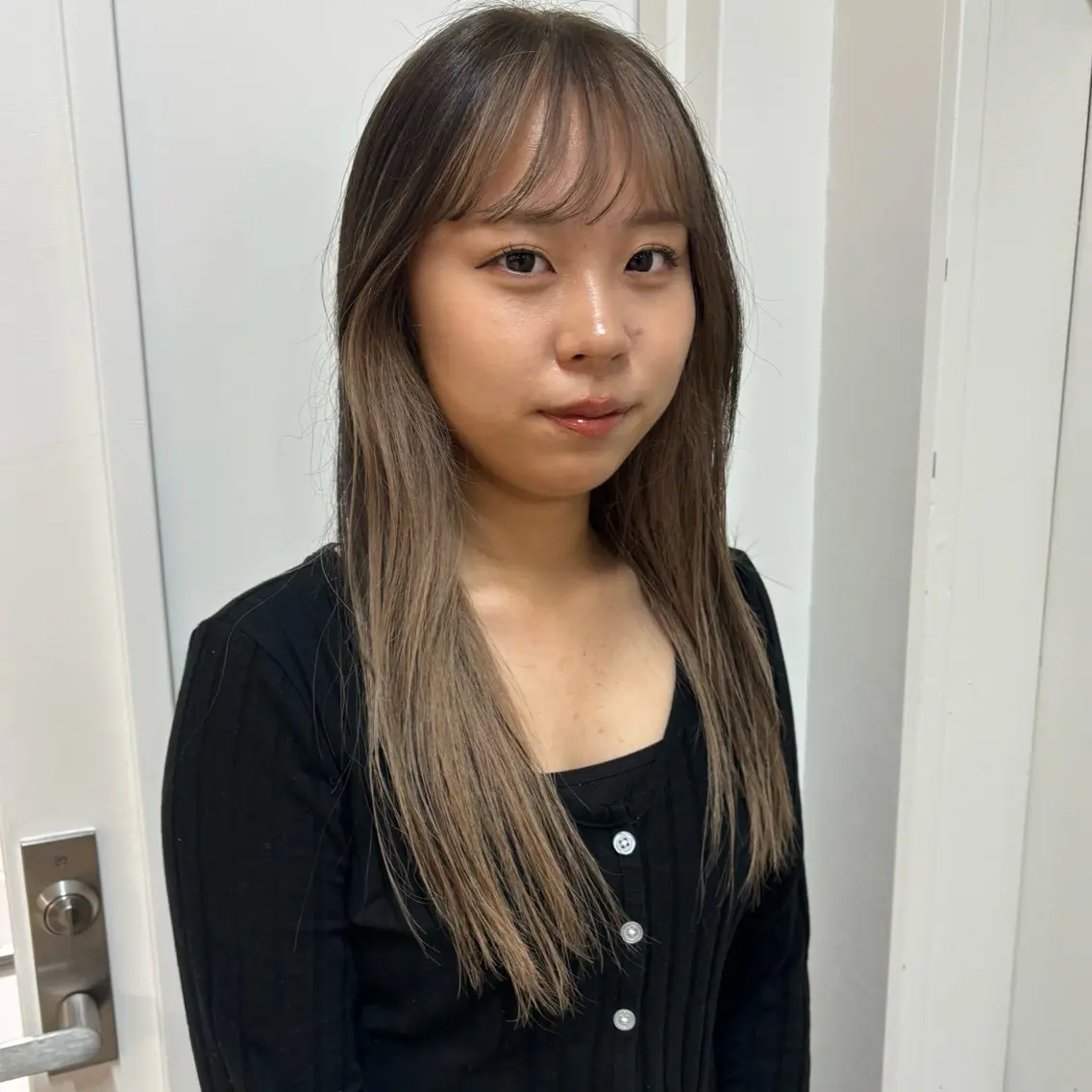 ロング 木村 夢のヘアスタイル